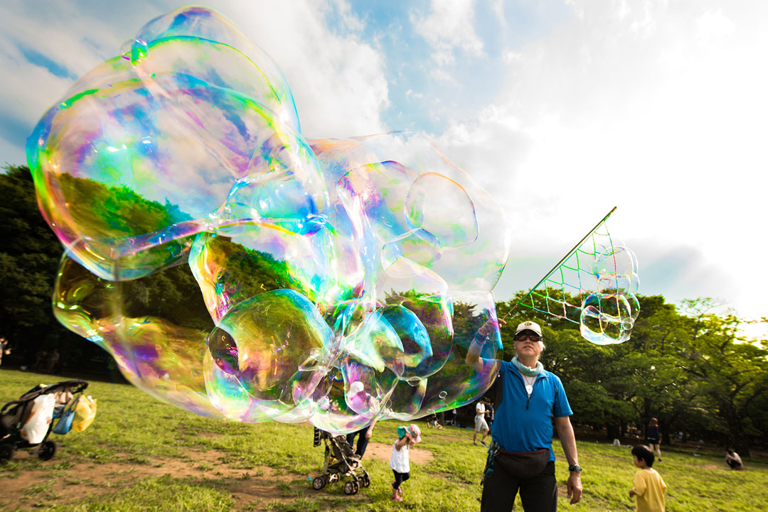シャボン玉オヤジ - ビオキッズ2018